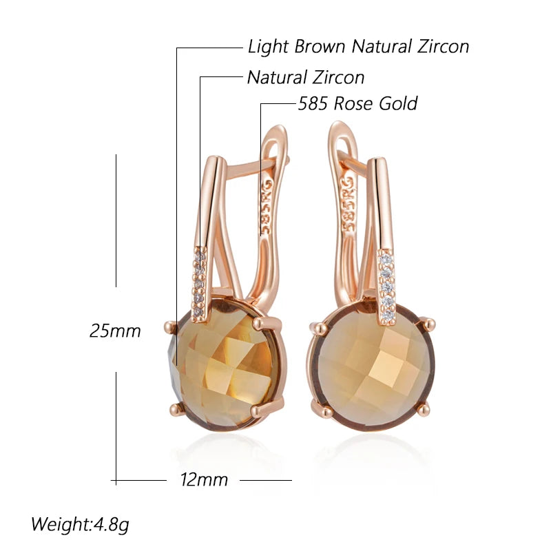 High Quality Daily Fancy Gold Colour Earrings 027