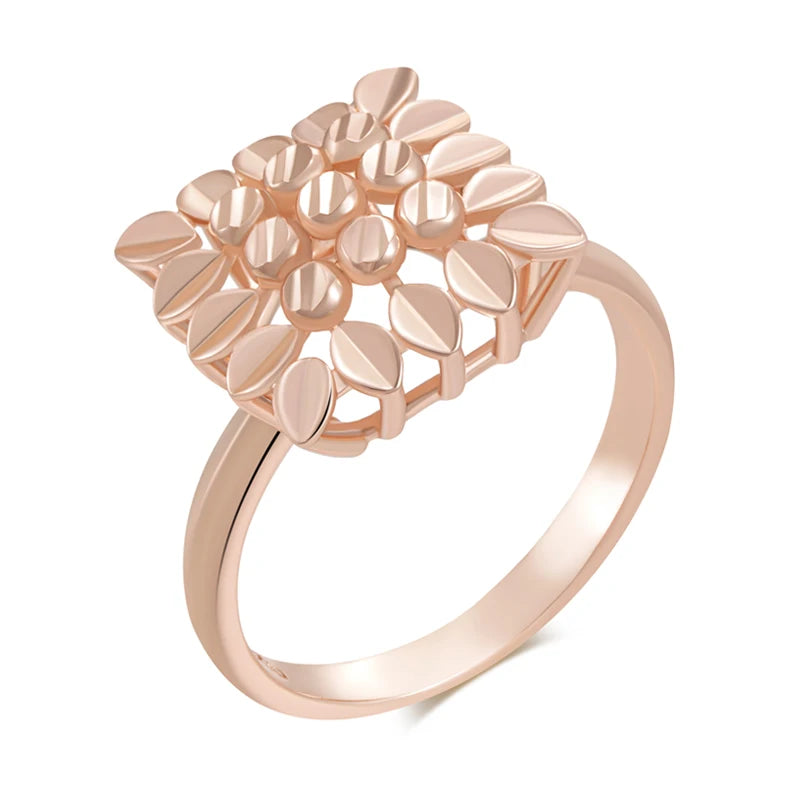 Trend Big Vintage Natural Glossy Metal Ethnic Bride Ring 034