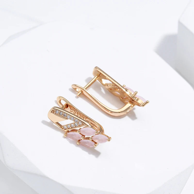 High Quality Daily Fancy Gold Colour Earrings 076