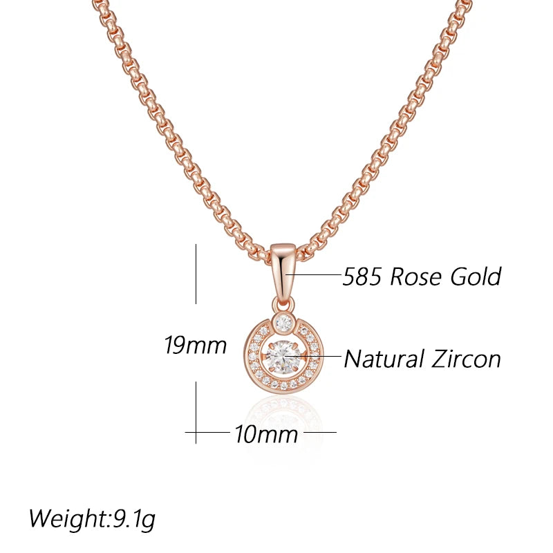 Swaying High Quality Gold Colour Pendant Necklace