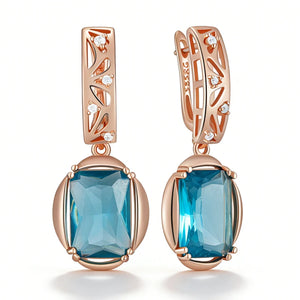 Shiny 585 Rose Gold Color Women Fashion High Quality Earrings 001 - Legacy Magics