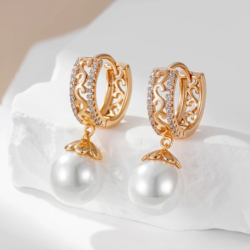 High Quality Daily Fancy Gold Colour Earrings 088