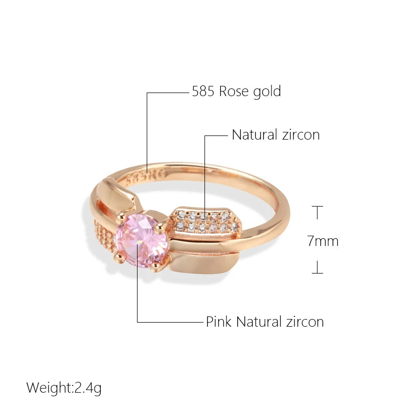 Best Luxury Shiny Gift Natural Ring For Women 045