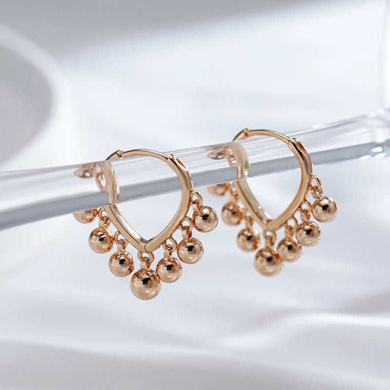 New Glossy Ball Tassel Earrings