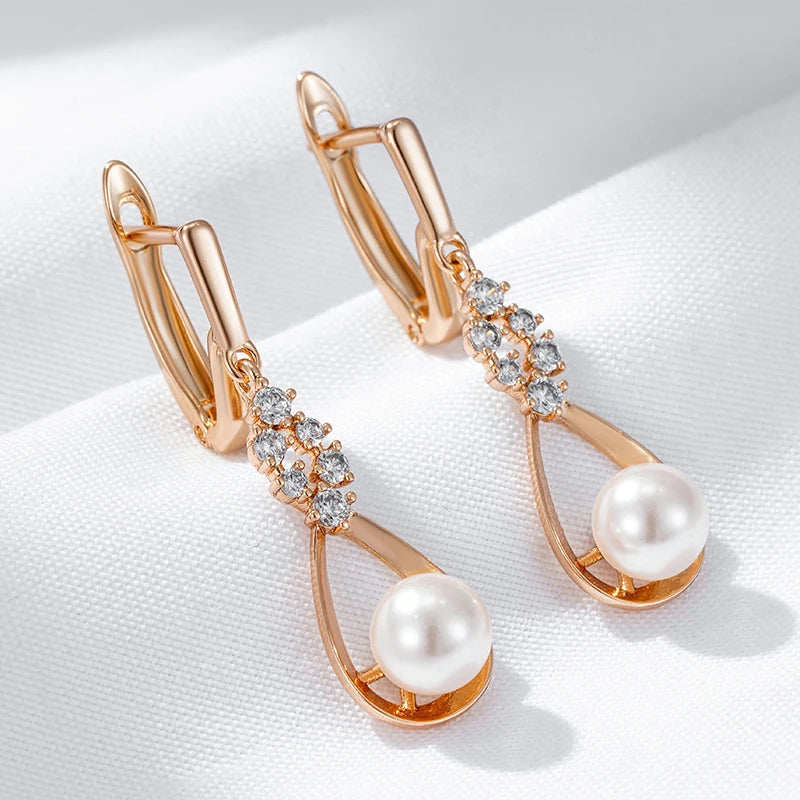 High Quality Daily Fancy Gold Colour Earrings 086