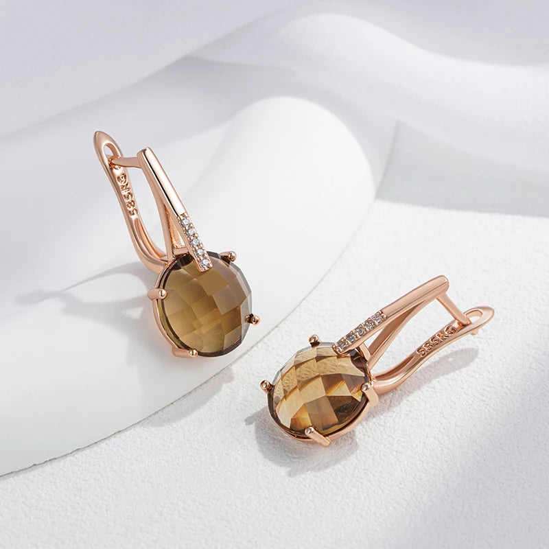 High Quality Daily Fancy Gold Colour Earrings 027