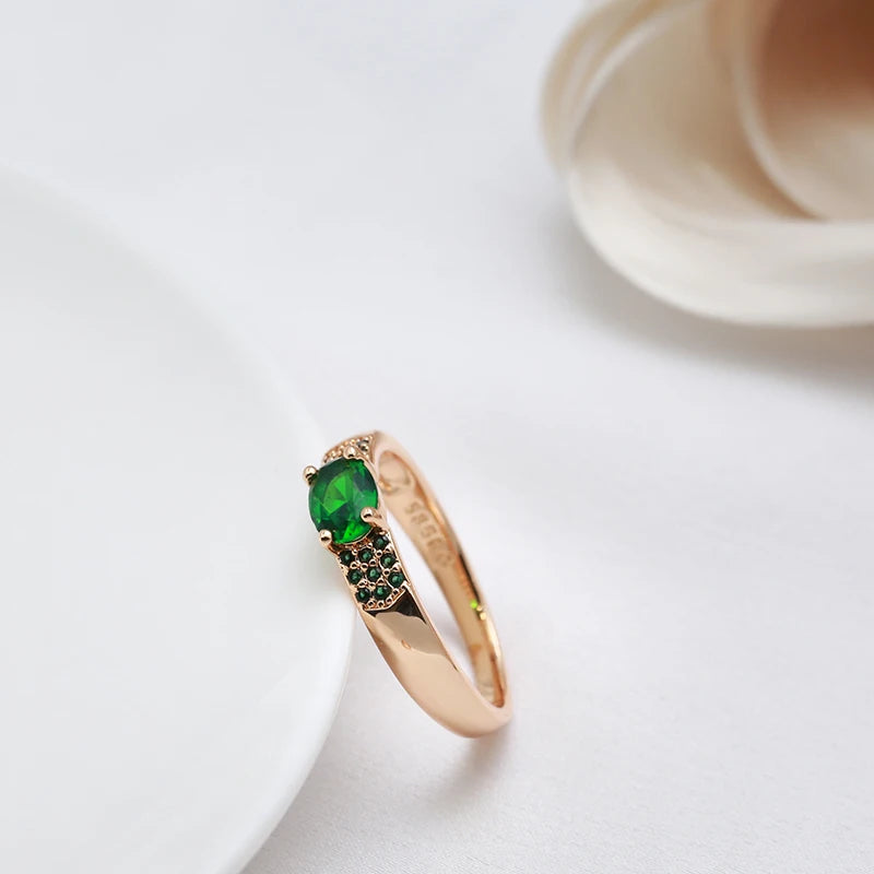 New Emerald Oval Cut Ring