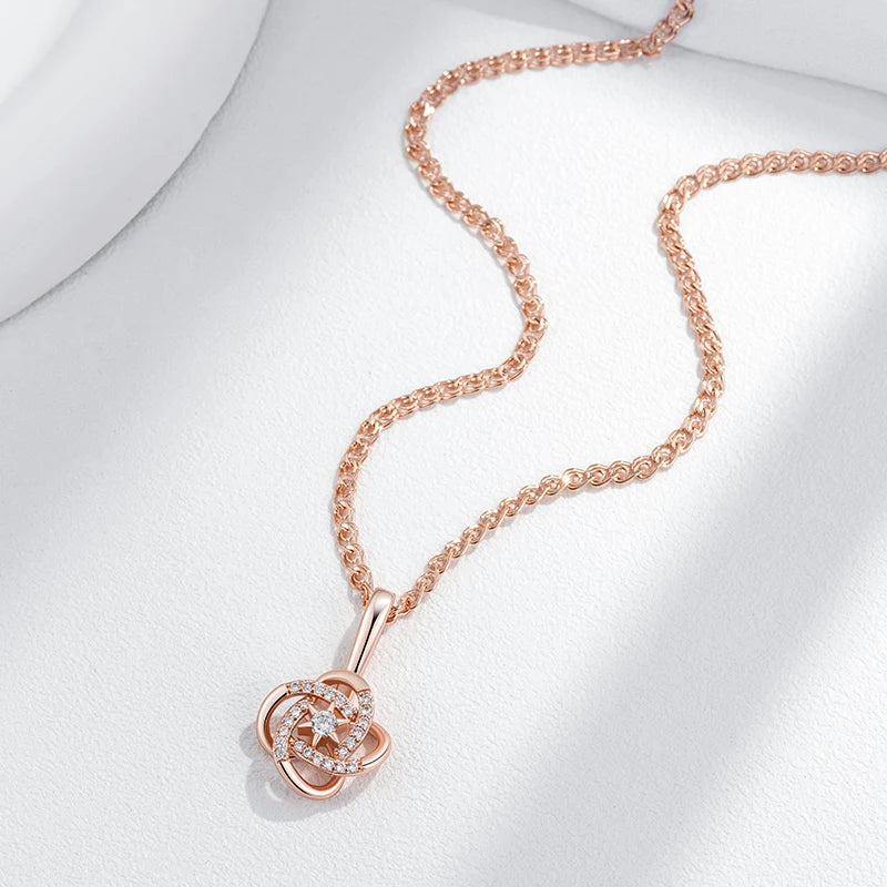 Hot Rose Gold Colour Ethnic Bride Pendant Necklace