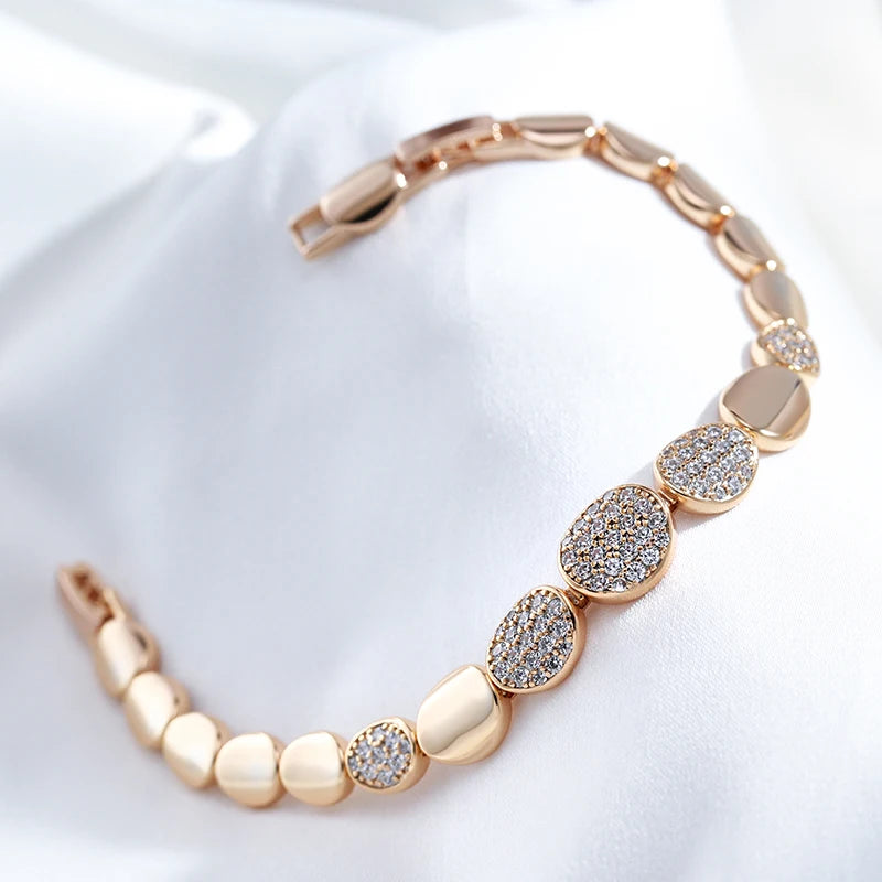 Fashion Oval Link Luxury Natural Fine Bracelets