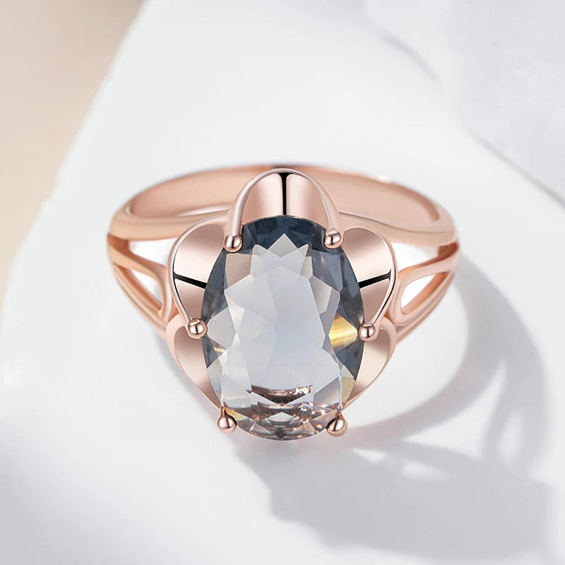 Legacy Magics natural zircon jewelry set featuring ring, earrings, and necklace for women with sparkling zircon stones.