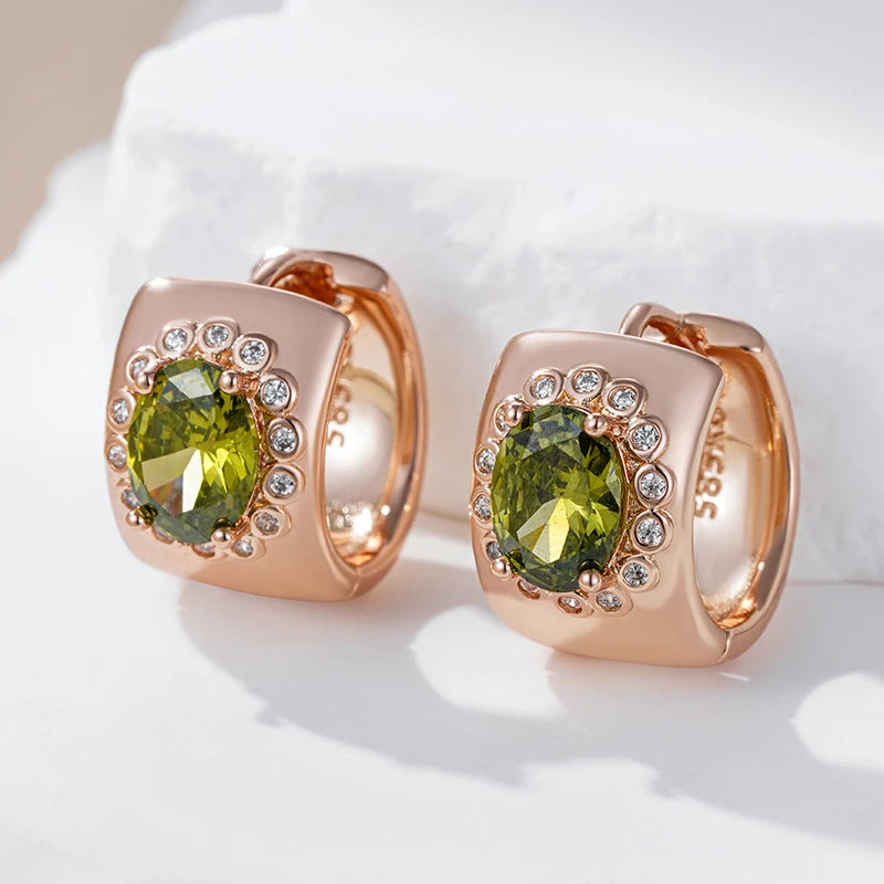 Hot Shiny Purple Natural Big Hoop Earrings