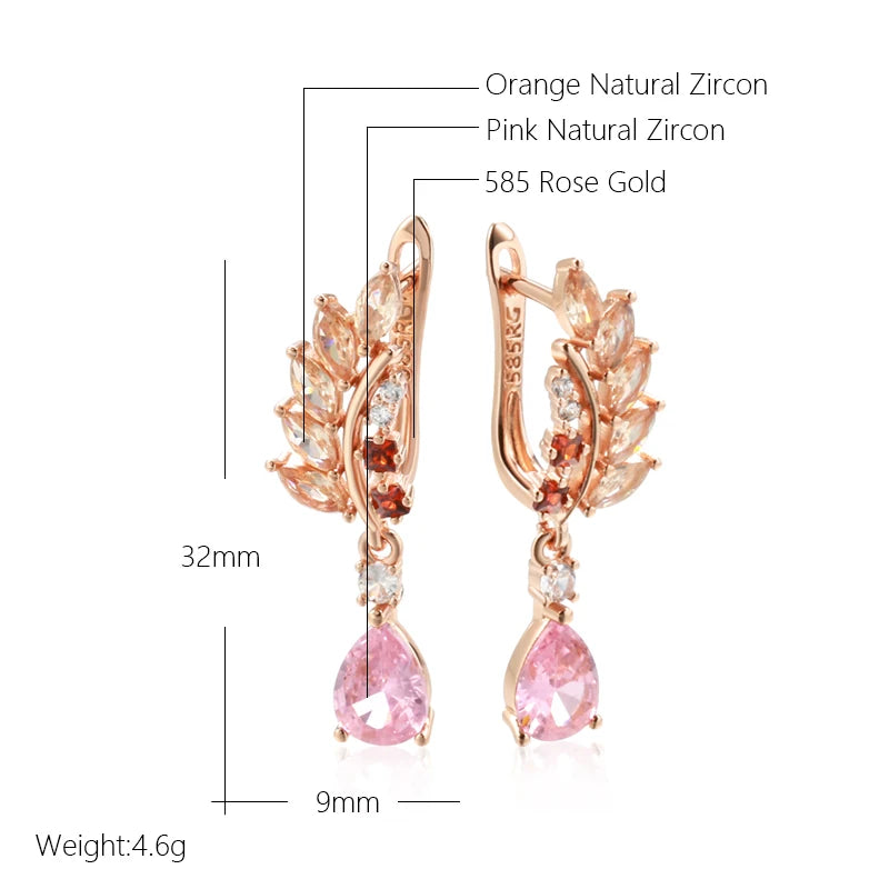 Unique Full Shiny Long Dangle Earrings