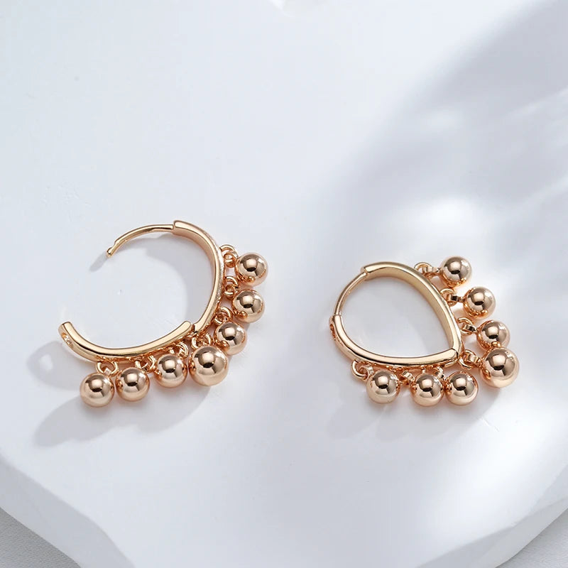 New Glossy Ball Tassel Earrings