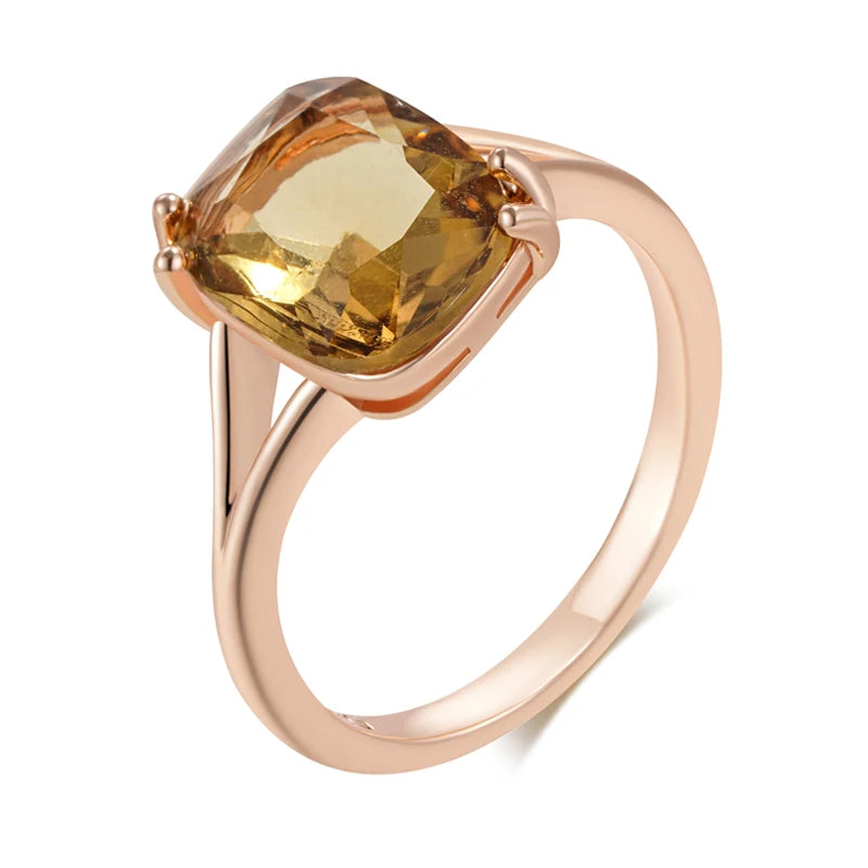 Trend Big Vintage Natural Glossy Metal Ethnic Bride Ring 094