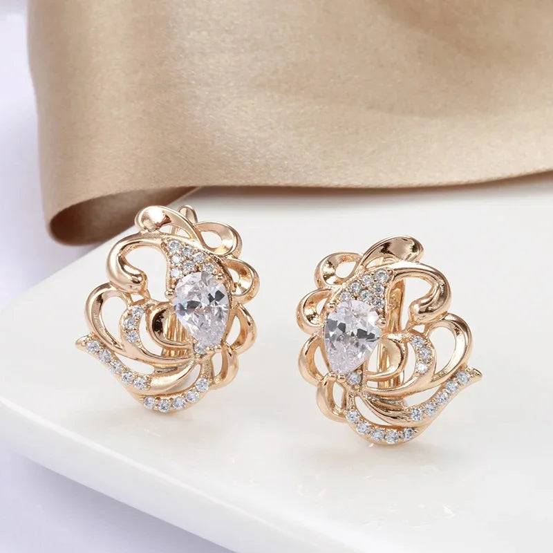 High Quality Daily Fancy Gold Colour Earrings 046