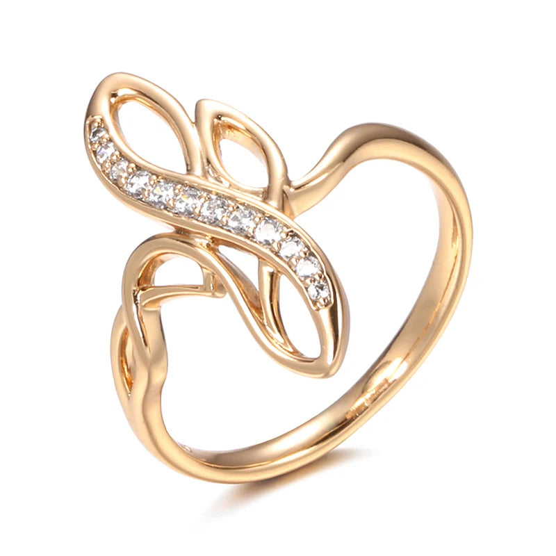 Trend Big Vintage Natural Glossy Metal Ethnic Bride Ring 036