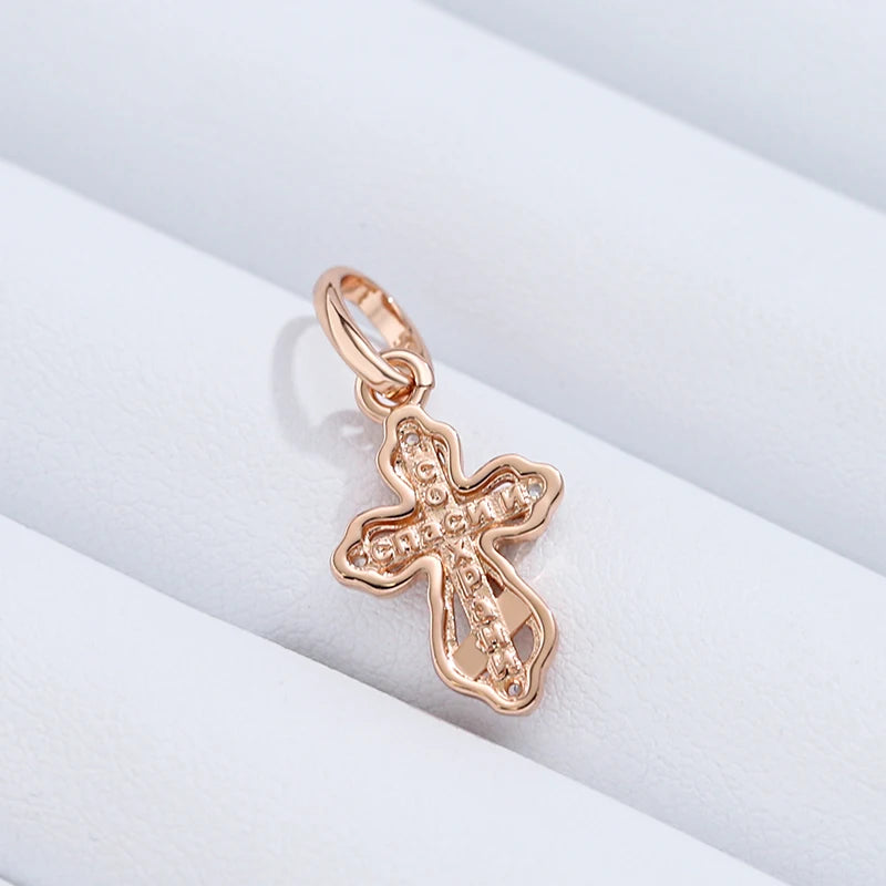 Luxury Orthodox Church Cross Small Necklace