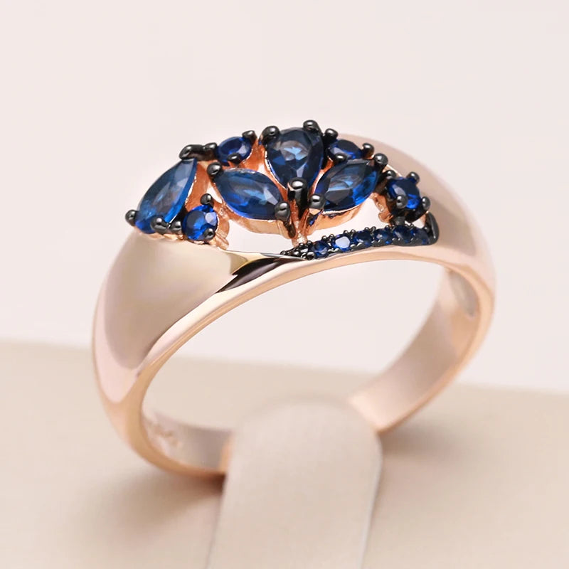 Luxury Quality Blue Natural Rings