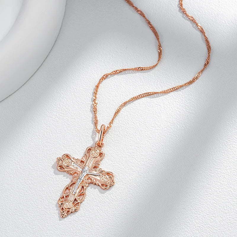 New Church Cross Pendant Necklace