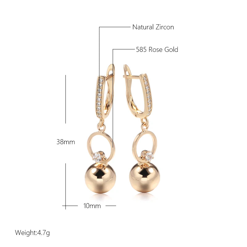 High Quality Daily Fancy Gold Colour Earrings 012