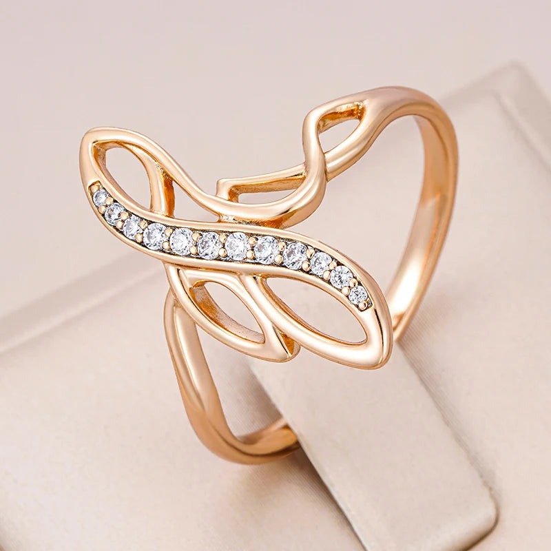 Trend Big Vintage Natural Glossy Metal Ethnic Bride Ring 036