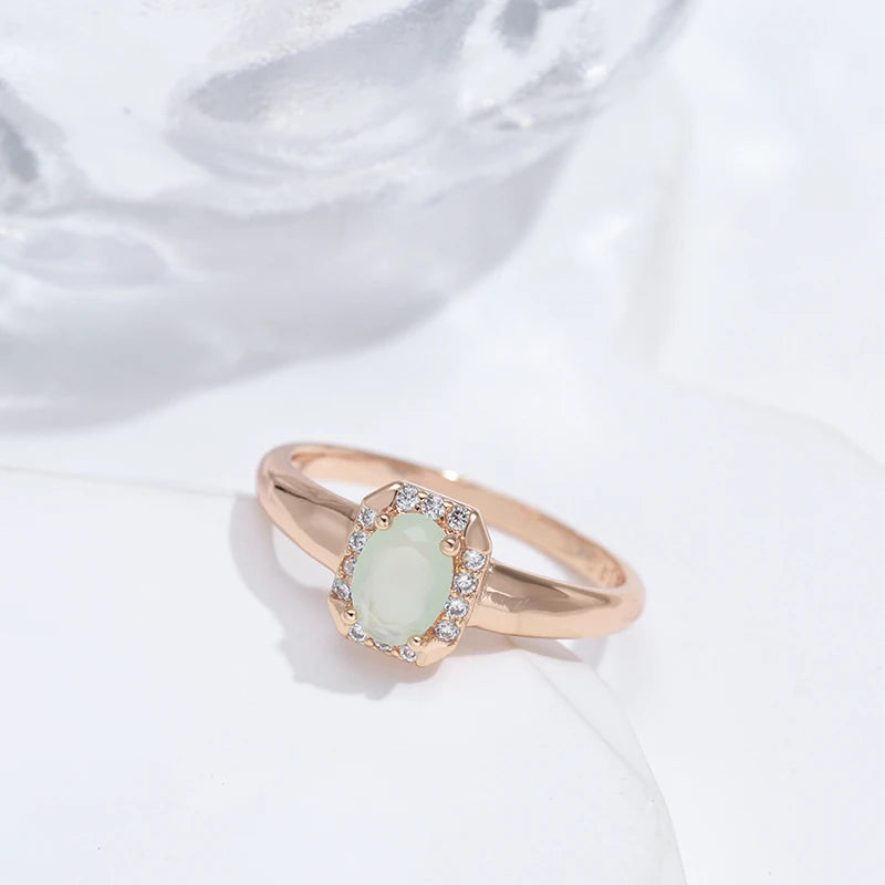 Trend Big Vintage Natural Glossy Metal Ethnic Bride Ring 018