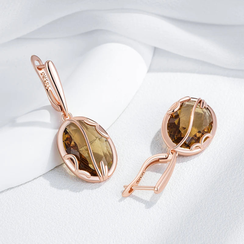 High Quality Daily Fancy Gold Colour Earrings 043