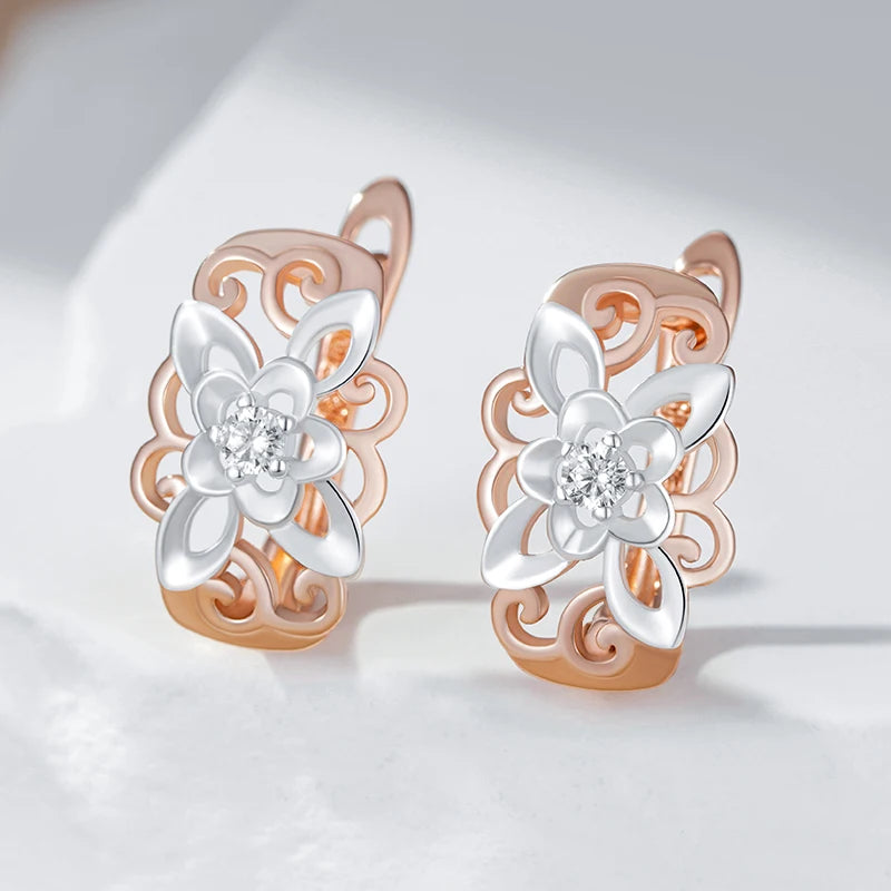 Trend Natural Flower Drop Earrings