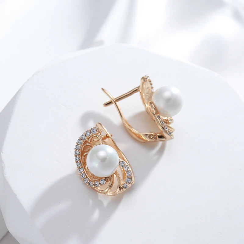 High Quality Daily Fancy Gold Colour Earrings 084
