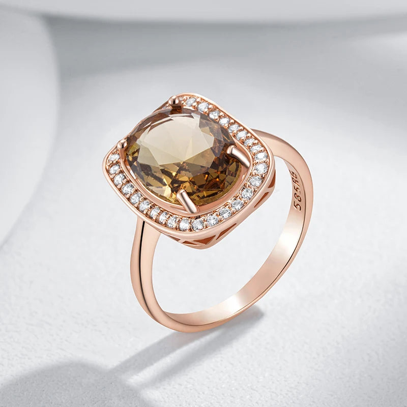 Best Luxury Shiny Gift Natural Ring For Women 046