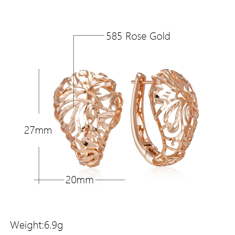 High Quality Daily Fancy Gold Colour Earrings 082