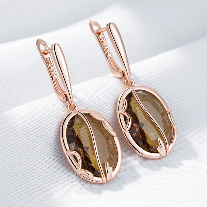 High Quality Daily Fancy Gold Colour Earrings 043