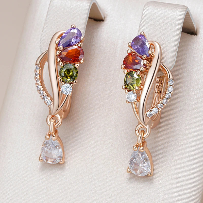 High Quality Daily Fancy Gold Colour Earrings 009