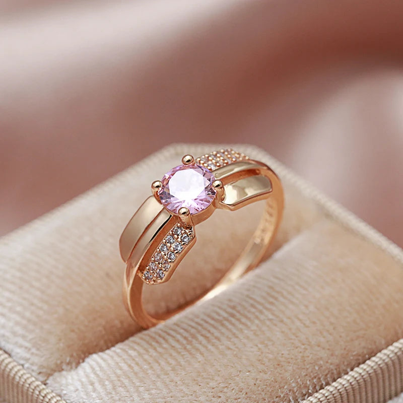 Best Luxury Shiny Gift Natural Ring For Women 045
