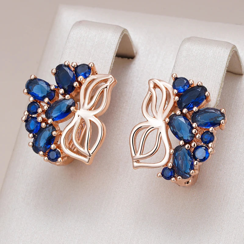 Rose Gold Colour Fine Drop Earrings