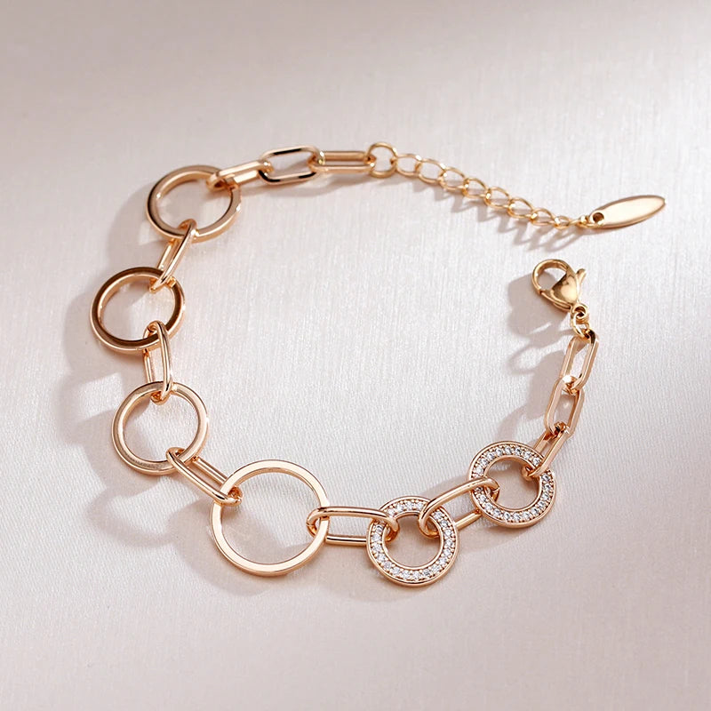Fashion Geometry Circles Link Bracelet