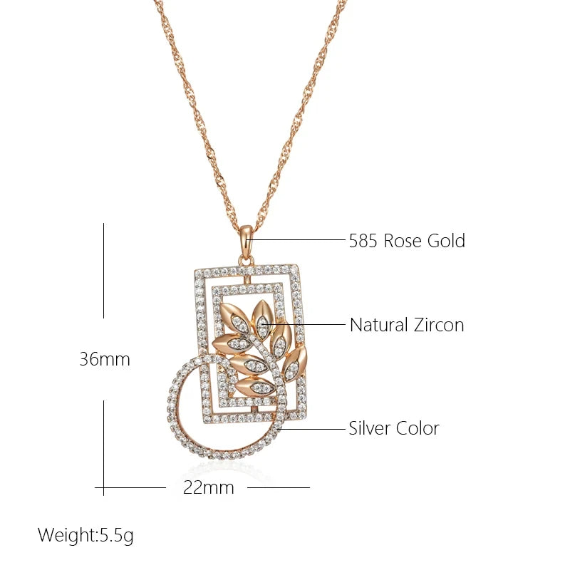 New Fashion Square Wide Pendant Necklace