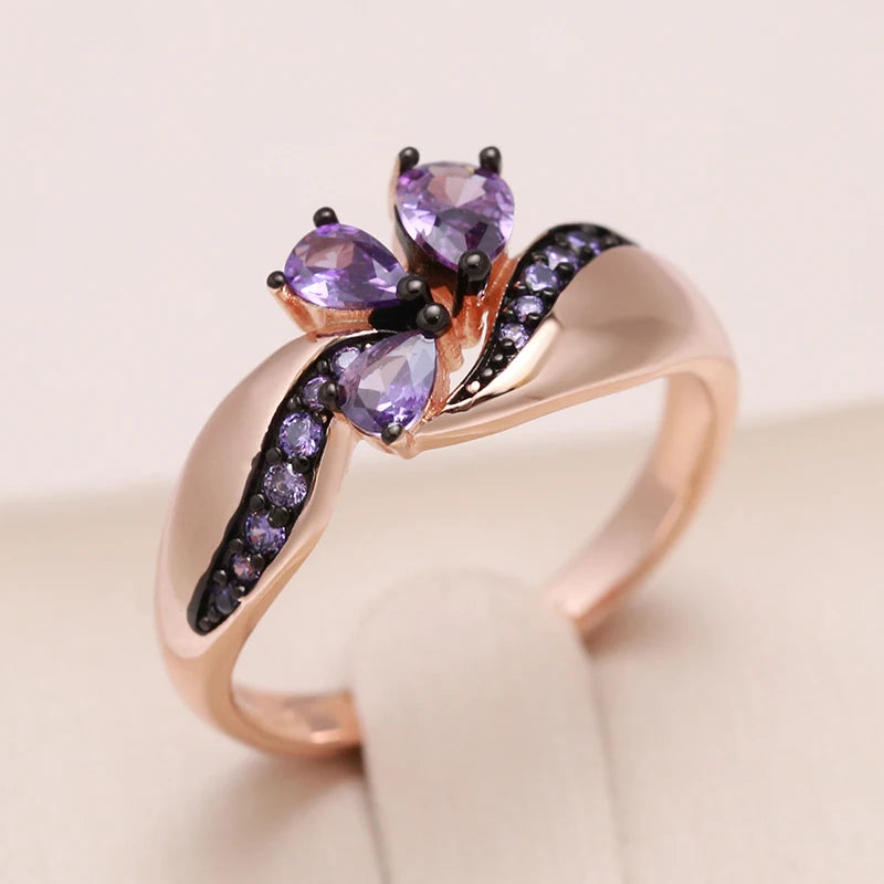 Best Luxury Shiny Gift Natural Ring For Women 041
