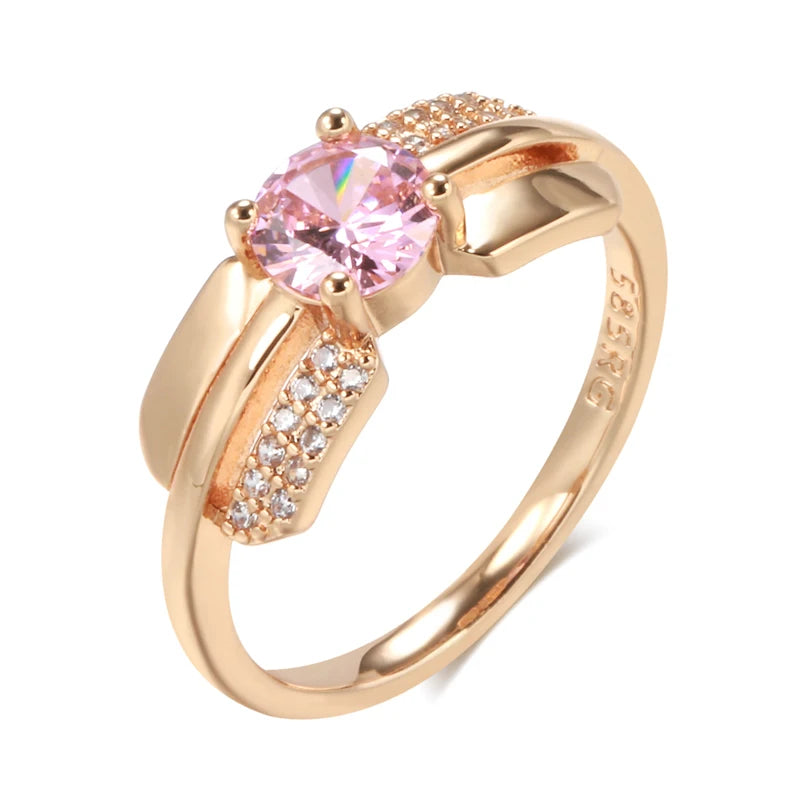 Best Luxury Shiny Gift Natural Ring For Women 045