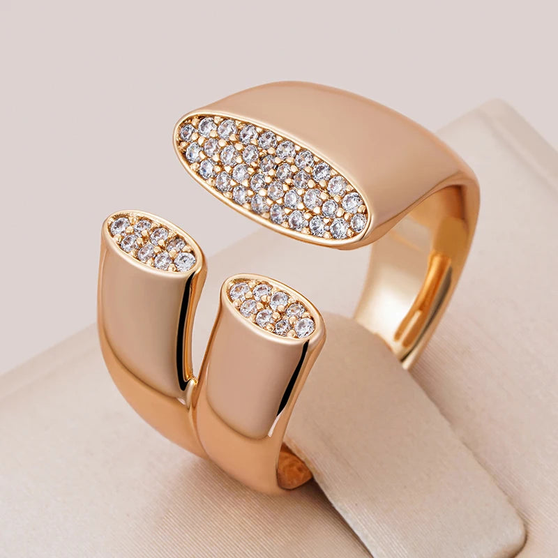 Trendy Natural Colour Geometric Rings