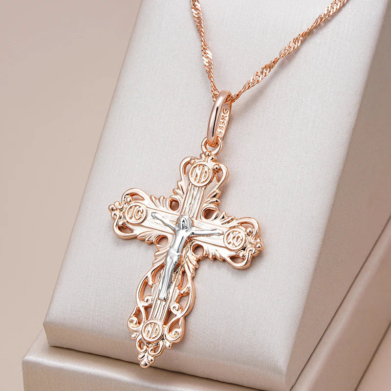 New Church Cross Pendant Necklace