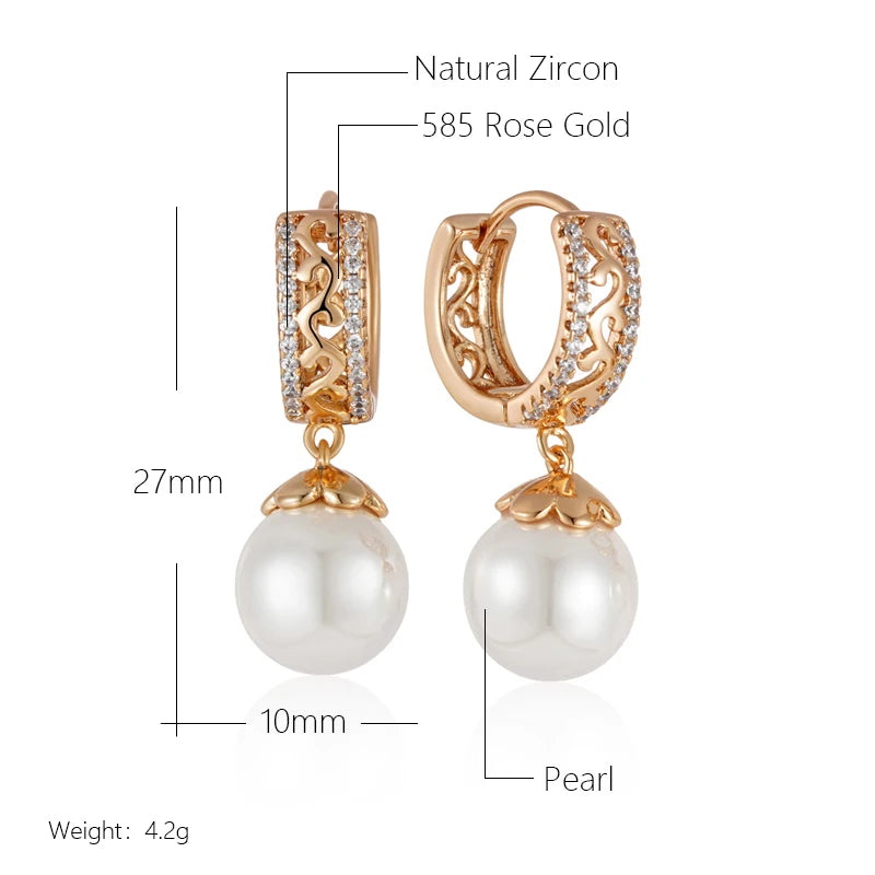 High Quality Daily Fancy Gold Colour Earrings 088