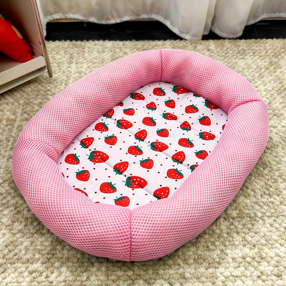 New Summer Cooling Pet Cat Bed Cushion Ice Pad Dog Sleeping Square Mat for Puppy Dogs Cats Pet Kennel Top Quality Cool Cold
