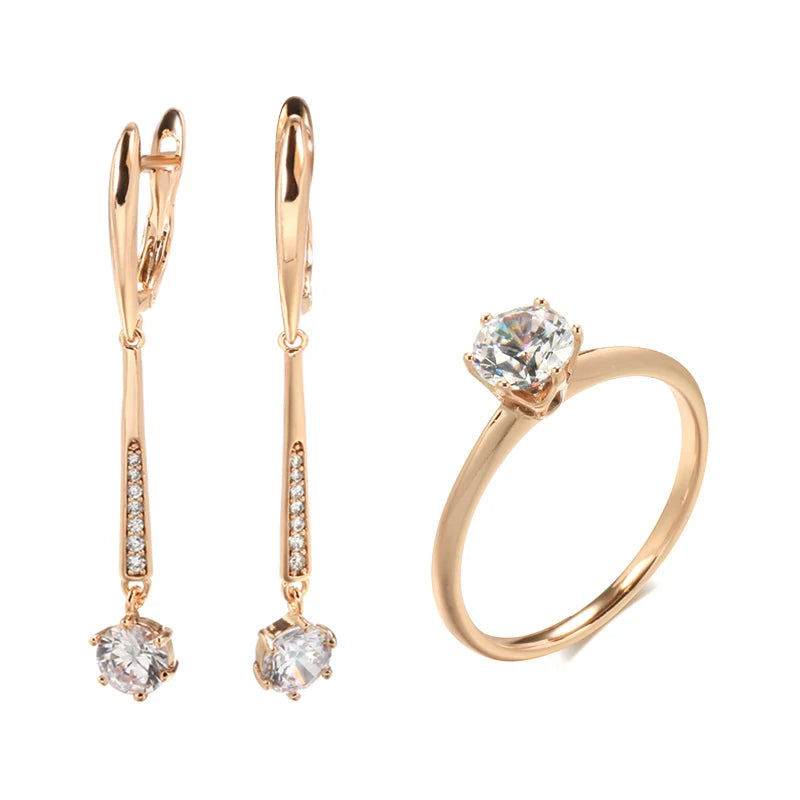 White Fancy 012 583 Rose Gold Casual Jewel Set