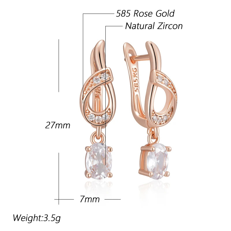 Hot Shiny Gem Flower Long Drop Earrings