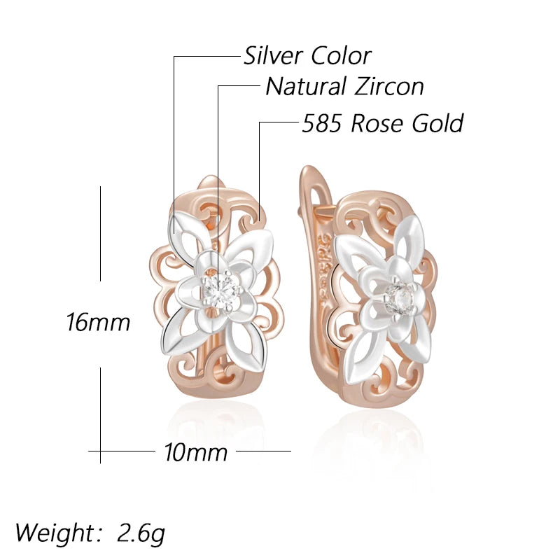 Trend Natural Flower Drop Earrings