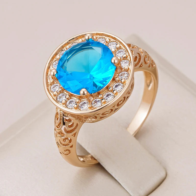 Best Luxury Shiny Gift Natural Ring For Women 086