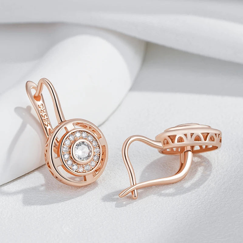 Full Best Shiny Natural Drop Earrings