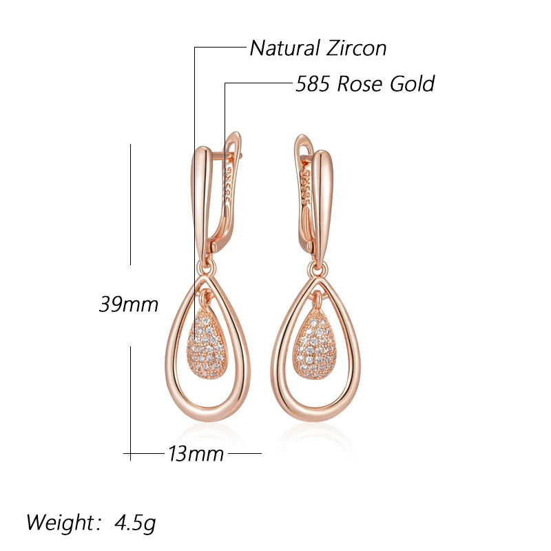 High Quality Daily Fancy Gold Colour Earrings 039