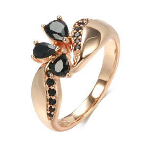 Trend Big Vintage Natural Glossy Metal Ethnic Bride Ring 070